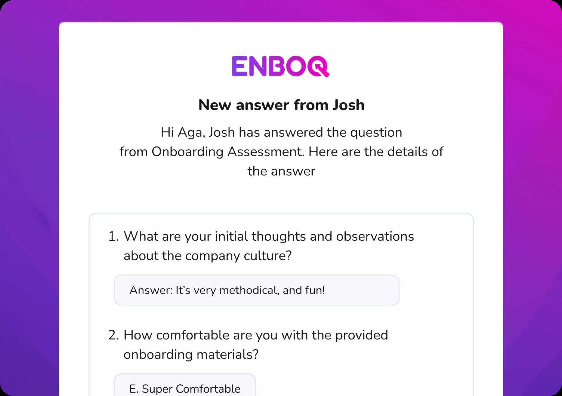 Data flows automatically