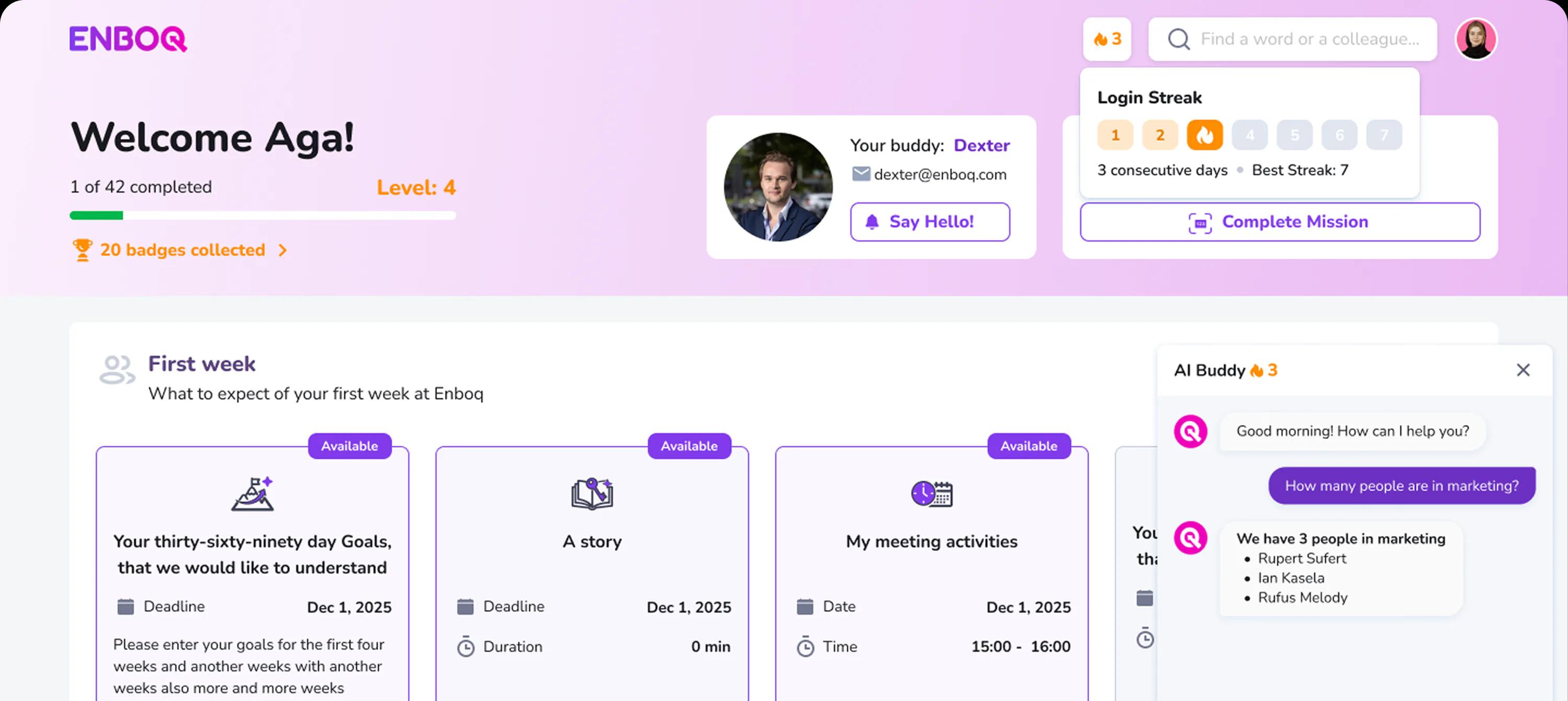 Enboq Dashboard - Onboarding Platform
