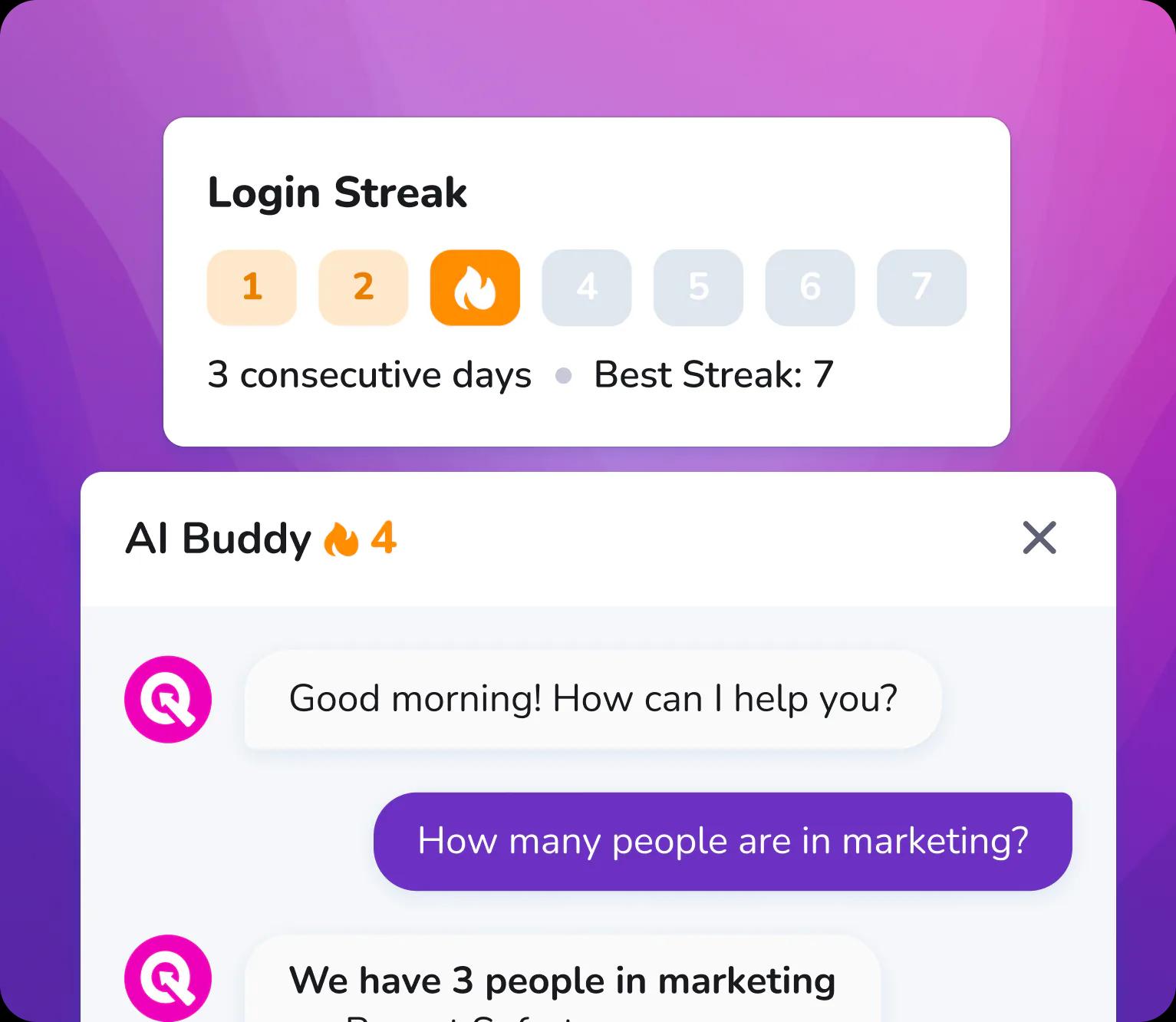 Streak-based achievements