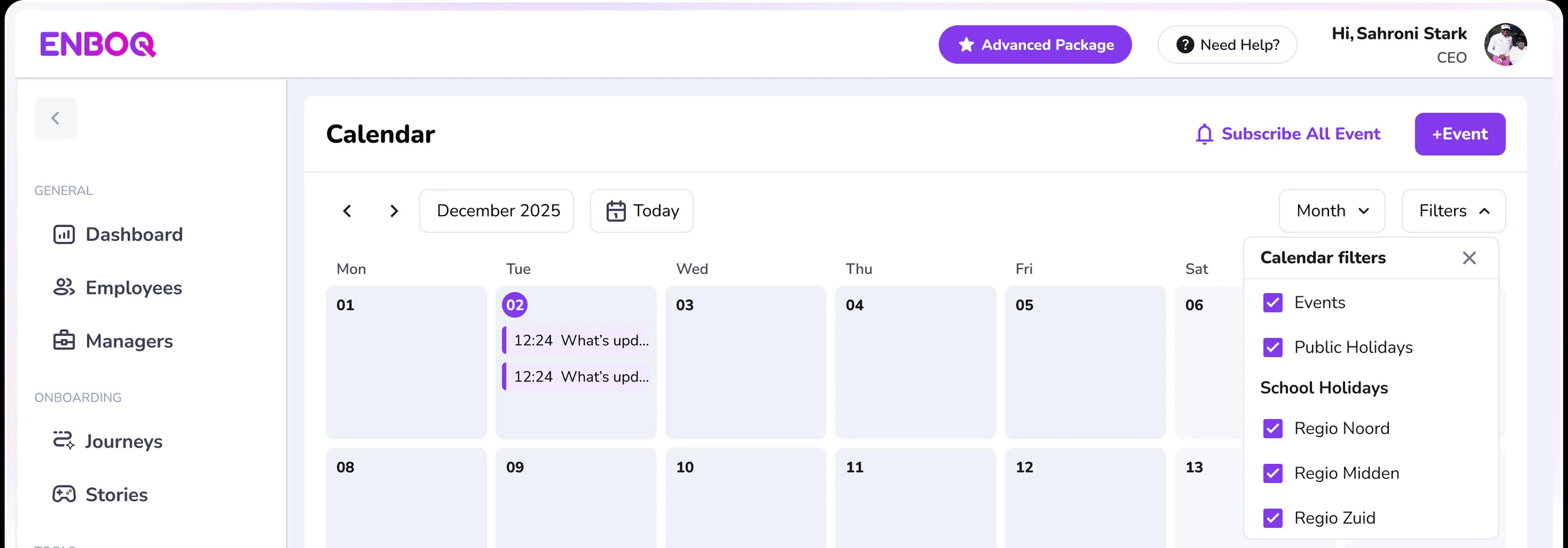Enboq Dashboard - Onboarding Platform
